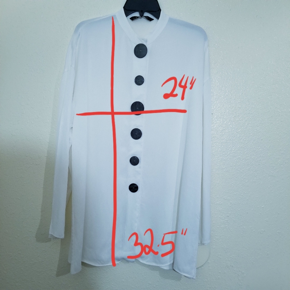 Zara Button down Tunic Top - Picture 5 of 12
